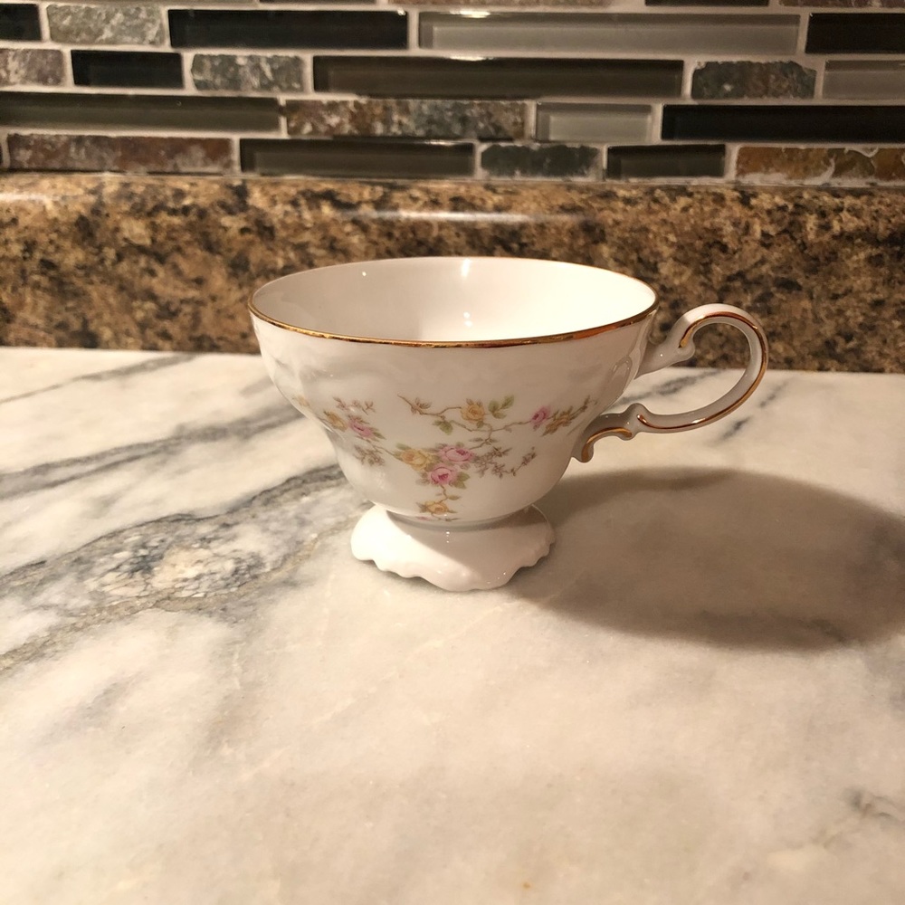 Johann Haviland Bavaria Germany Rose Tea Cup